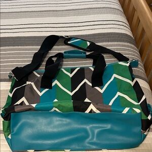 Large Chevron Pattern Travel Duffel  Bag